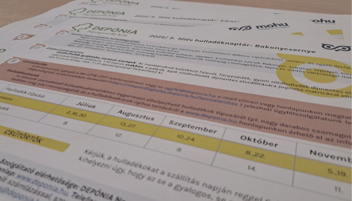 Hulladéknaptár